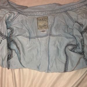 Guess women’s tailored button up denim